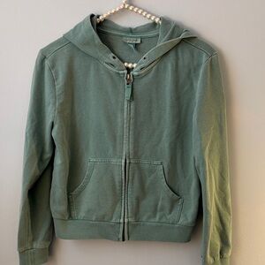 Cat & Jack Cozy Green Kids Zip-Up Hoodie